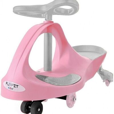 Voiture Wiggle - Voiture Wobble - avec roues éclairées par LED - rose