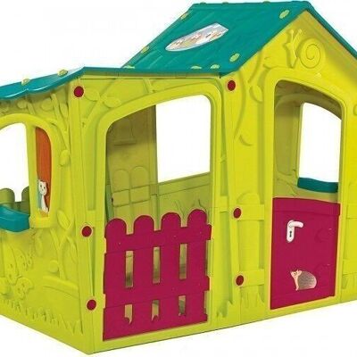 Casita de juegos de exterior - casita de juegos para niños - verde - 126x169x119 cm - Curver