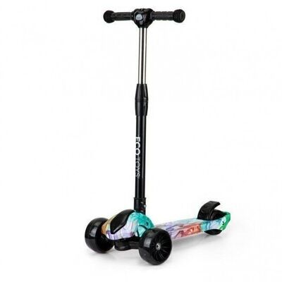 Triciclo scooter con manubrio pieghevole - verde