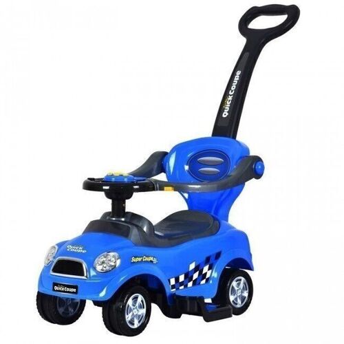 Multifunctionele kinderwagen en loopauto in-een - blauw