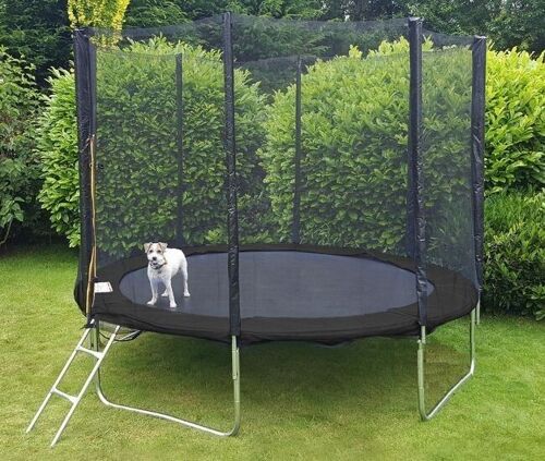 Trampoline zwart 244 cm - met veiligheidsnet