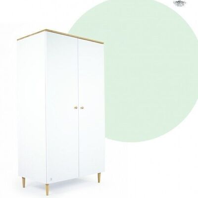 Children's wardrobe white 100x60x190 cm with drawer