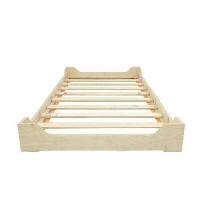 Wooden children's bed with slatted base 70x140 cm