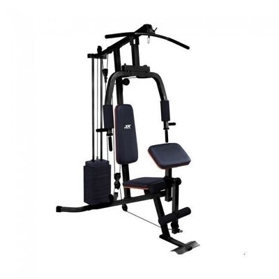Power station fitness station with 45 kg weight black