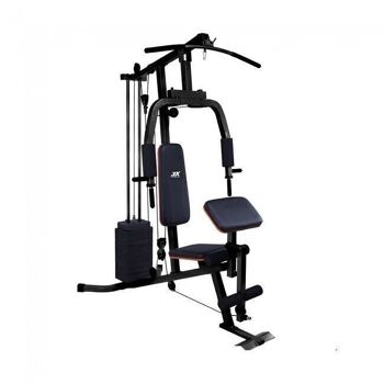 Station de fitness Power Station avec poids de 45 kg noir