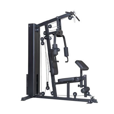 Power station home gym black with 70 kg weights