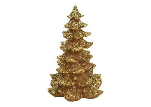 Tannenbaum aus Poly Gold (B/H/T) 10x16x10cm