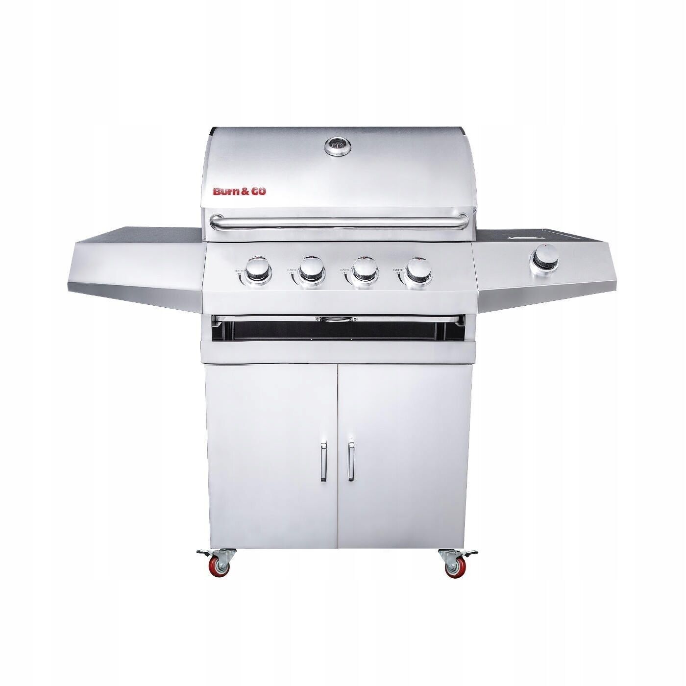 Burn & Go Edelstahl-Gasgrill – 137 x 63 x 123 cm – 5 Brenner