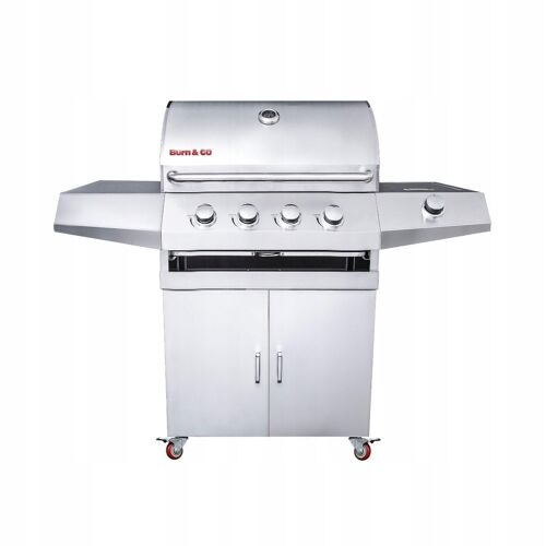 Burn & Go RVS gas barbecue - 137x63x123 cm - 5 branders