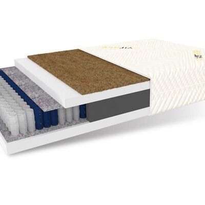 Matelas à ressorts ensachés 7 zones 80x200 - épaisseur 22 cm