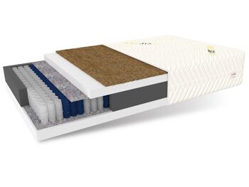 Matelas à ressorts ensachés 7 zones 90x200 - épaisseur 22 cm