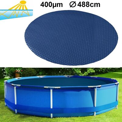 Copertura per piscina RAMROXX riscaldante nero/blu - 488 cm - 400 µm