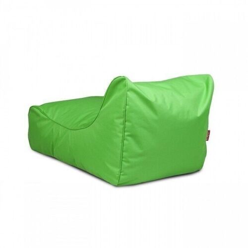 Luxe relax poef - groen - wasbare polyester hoes