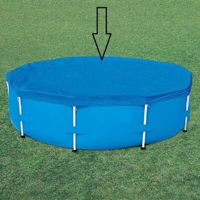 Cover for 360 cm diameter above-ground swimming pools - Avenli pool cover - blue