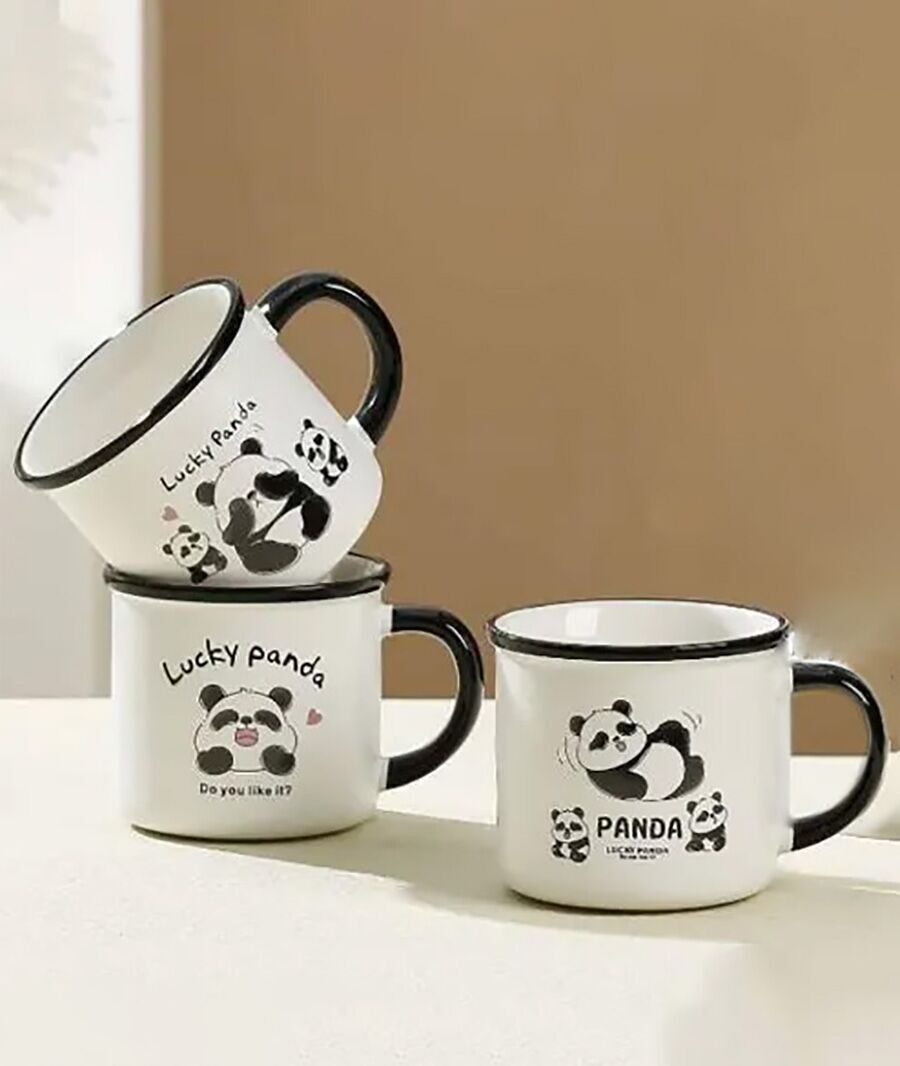 Keramikbecher „PANDA“, in 3 Designs. DF-732