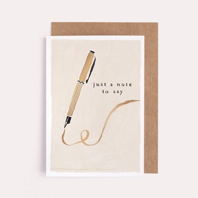 Just A Note Card | Everyday Greeting Card | Thinking of You