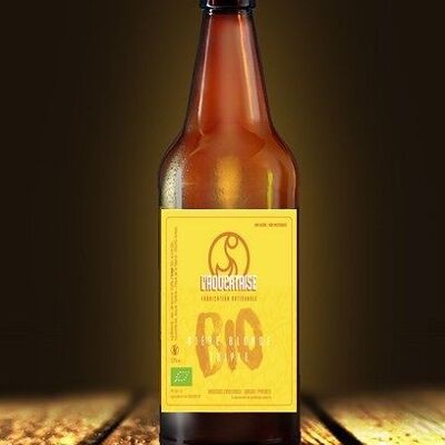 Triple organic blond beer Aoucataise 7.2°