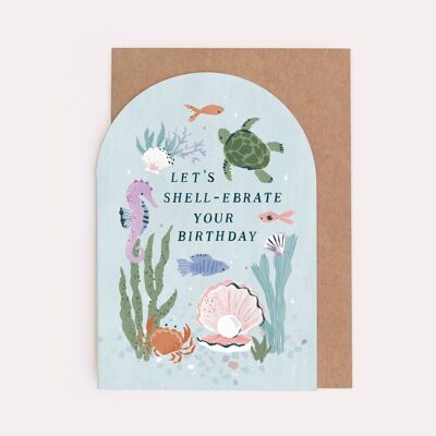 Unter dem Meer Geburtstagskarte | Kindergeburtstagskarten | Tierische Geburtstagskarten