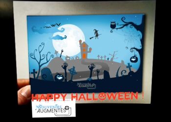 Carte Halloween en Réalité augmentée (modèle 1) 3