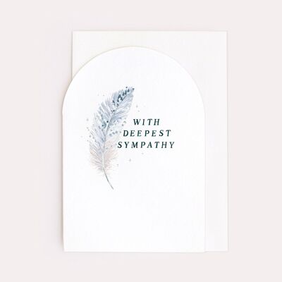 Feather Sympathy Card | Condolences Cards | Greeting Cards
