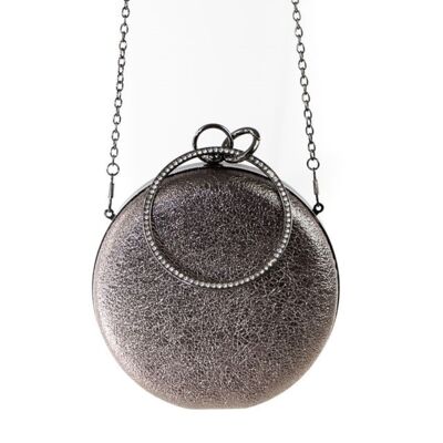 Chic round ladies bag cognac