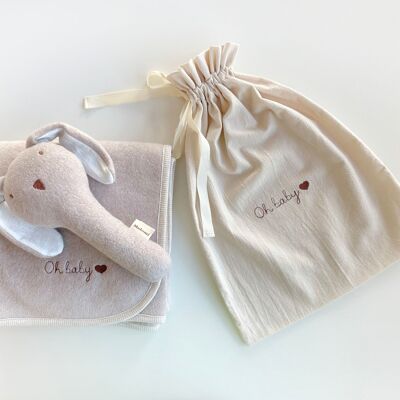 ENSEMBLE POLAIRE OH BABY LAPIN BEIGE