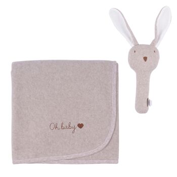 ENSEMBLE POLAIRE OH BABY LAPIN BEIGE 3