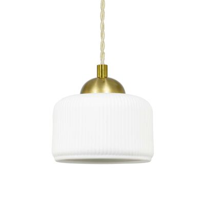 Mutti matt white ceramic pendant light Small Model