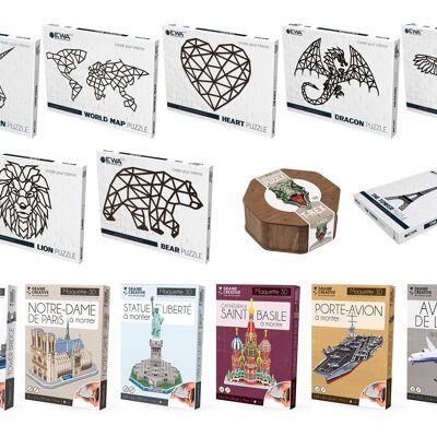 PACK CADEAU PUZZLE MAQUETTE