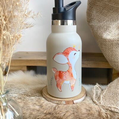 Fawn insulated bottle for children