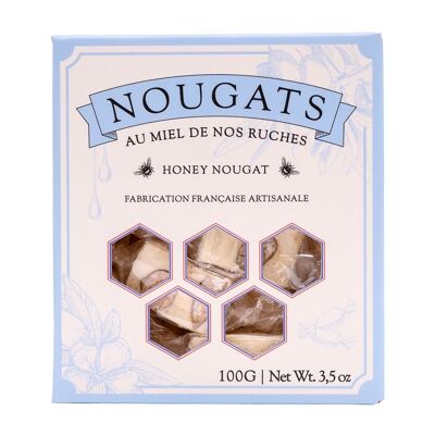 Weißer Nougat aus Montélimar mit Malescot-Honig