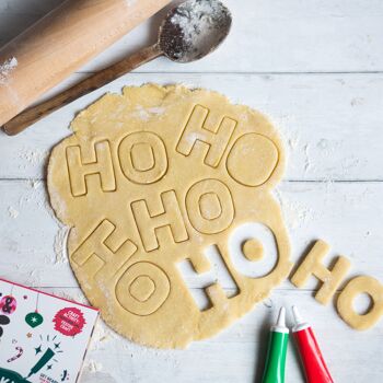 HO HO HO Kit de pâtisserie et d'artisanat de Noël 3
