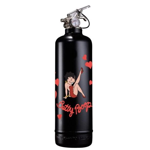 Betty boop cœur Noir Extincteur/ Fire extinguisher / Feuerlöscher