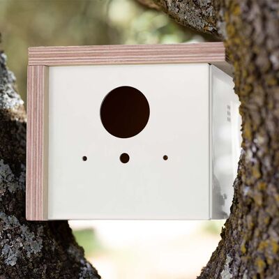 Birdhouse - birdhouse - wood and alupanel - indoor and/or outdoor - 9 colors available - Made in France