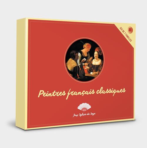 Jeu de cartes des 7 familles - Peintres français classiques - 270g - avec guide explicatif