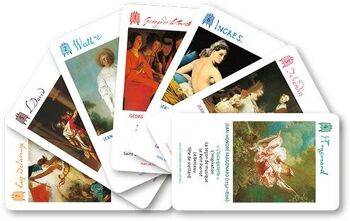 Jeu de cartes des 7 familles - Peintres français classiques - 270g - avec guide explicatif 4