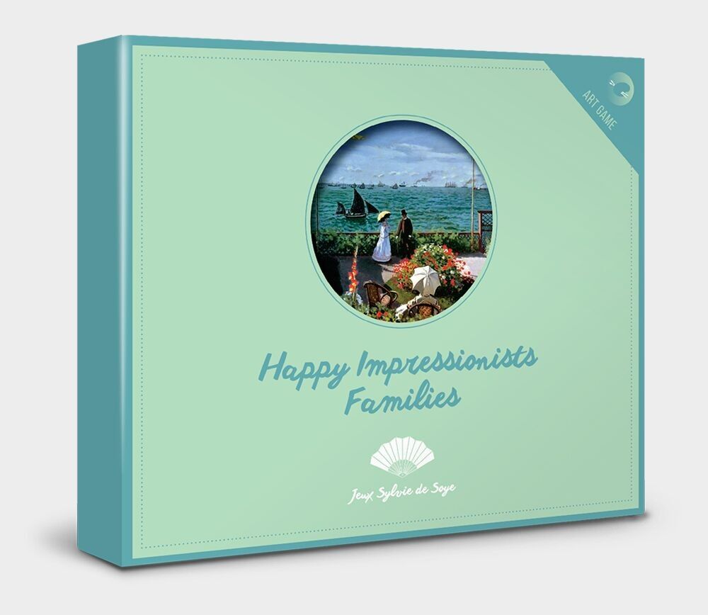 7-Familien-Kartenspiel auf Englisch – Happy Impressionist Families – 270 g