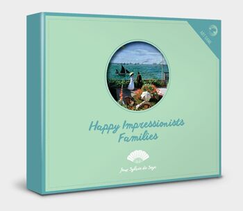 Jeu de cartes des 7 familles en anglais  - Happy Impressionist Families - 270g 1