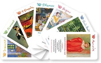 Jeu de cartes des 7 familles en anglais  - Happy Impressionist Families - 270g 3