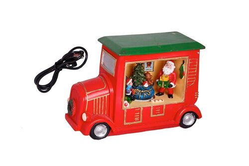 Christmas musical vehicle with Santa Claus 21.5x10x16cm DF-896