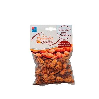 Amandes grillées salées au piment d'Espelette 100g