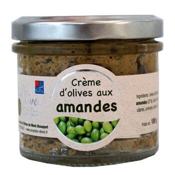 Crème d'olives et amandes 100g 1