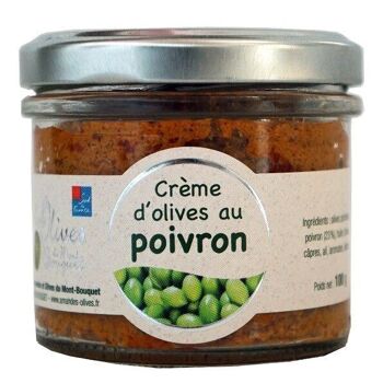 Crème d'olives aux poivrons 100g 2