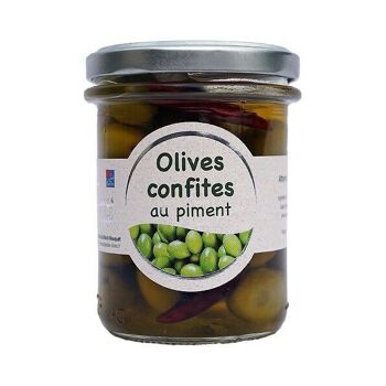 Olives confites aux piments 165g 1