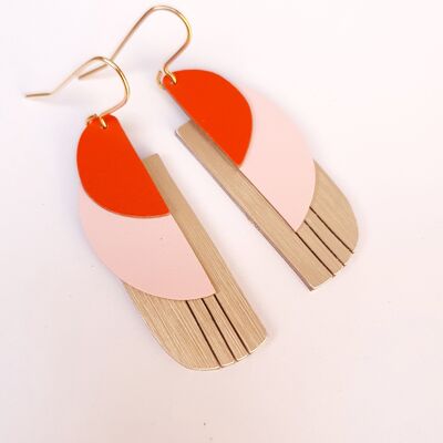 BERLIN BI-GOUT EARRINGS saffron color