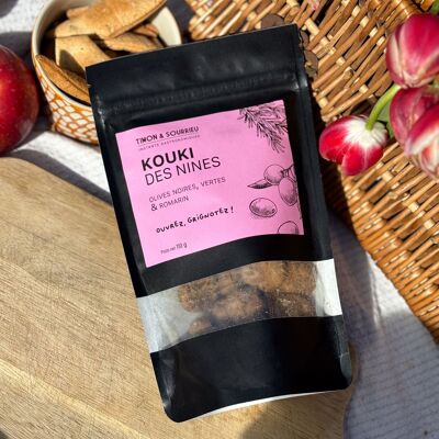 GALLETAS SALADAS DE OLIVA Y ROMERO - KOUKI DES NINES
