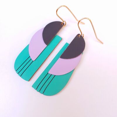 BERLIN FULL COLOR earrings in salsa color