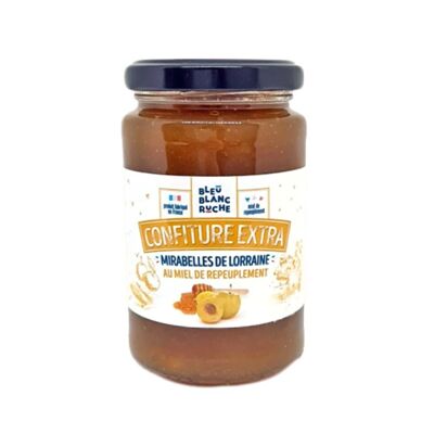 Mermelada extra de ciruelas con miel (tarro de 280 gramos)