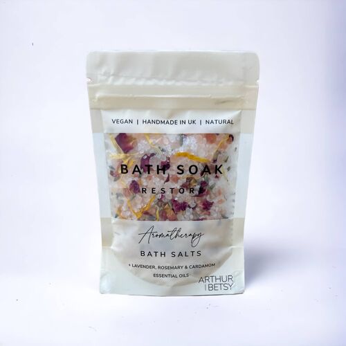 Natural Bath soak pouch Bath salts bag Travel bath salts Essential Oils bath salts