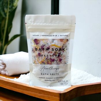 Sels de bain, sachets de sels de bain, bain d'aromathérapie, bouteilles de sel de bain 7